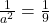 \frac{1}{a^2} = \frac{1}{9}