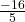 \frac{-16}{5}