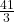 \frac{41}{3}